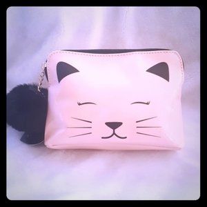 💖 Pink Pom Pom Kitty Pouch